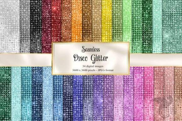 Download Disco Glitter Digital Paper - Disco Collection