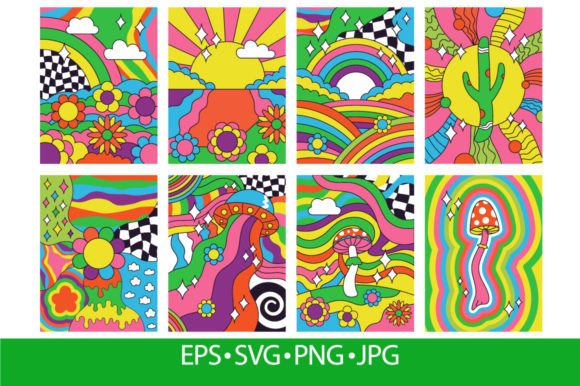 Download Groovy Retro Vibes, 70s Hippie Style - Vibe Collection