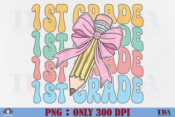 Download 1st Grade Teacher Coquette Pencil Bow - 1st grade Collection