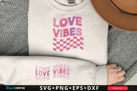 Download Love Vibes Sleeve Svg Design - Vibe Collection