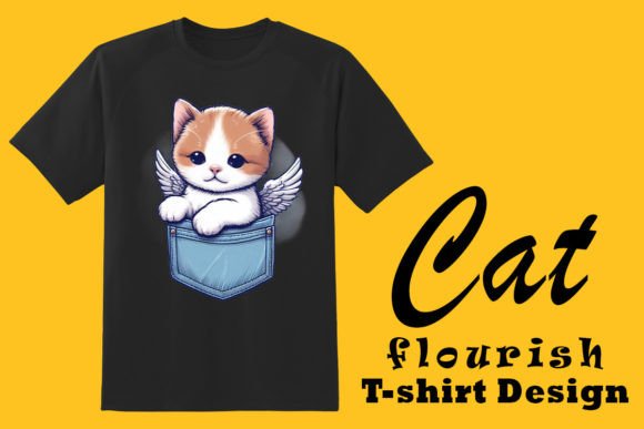 Download Delight Cat in Pocket Illustration - Premium Resources